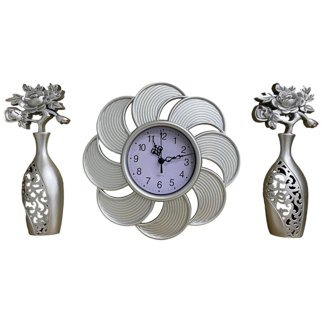 Miniatura 3 de Reloj Decorativo Con Jarrones De Flores